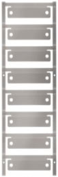Polyamide Device marker, (L x W) 60 x 15 mm, silver, 40 pcs