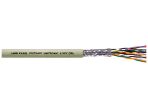 PVC data cable, 6-wire, 0.25 mm², AWG 24, gray, 0035803