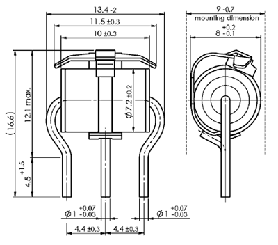 B88069X7240B502 TDK (EPCOS) Gas Discharge Tubes Image 2