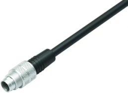 Sensor actuator cable, M9-cable plug, straight to open end, 3 pole, 5 m, PUR, black, 4 A, 79 1451 215 03
