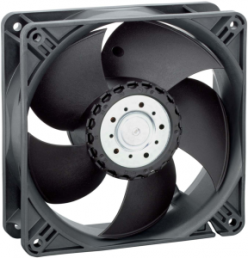 DC axial fan, 12 V, 119 x 119 x 38 mm, 205 m³/h, 46 dB, Ball bearing, ebm-papst, 4412 N