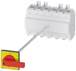 Emergency stop load-break switch, Rotary actuator, 6 pole, 160 A, 690 V, (W x H x D) 224 x 168 x 106 mm, front mounting, 3LD2318-3VK13