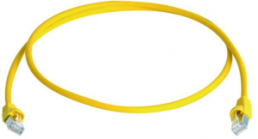 Patch cable, RJ45 plug, straight to RJ45 plug, straight, Cat 5e, F/UTP, PVC, 10 m, yellow