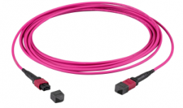 FO patch cable, MTP-F to MTP-F, 0.5 m, OM4, multimode 50/125 µm
