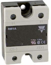 Solid state relay, 20-280 VAC, zero voltage switching, 100 A, DIN rail, RM1A48A100