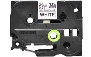 Labelling tape cartridge, 24 mm, tape white, font black, 8 m
