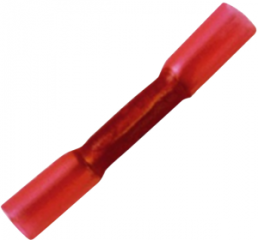 Butt connectorwith insulation, 0.5-1.0 mm², red, 36 mm