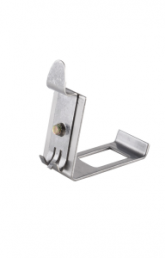 Keystone holder for DIN rail, silver, BS08-10021