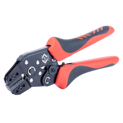 Ratchet crimping pliers for Wire end ferrules, 0.14-2.5 mm², AWG 26-14, C.K Tools, T3692A