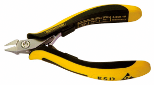 ESD side cutter, 120 mm, 75 g, cut capacity (0.8 mm/–/–/–), 3-969-15