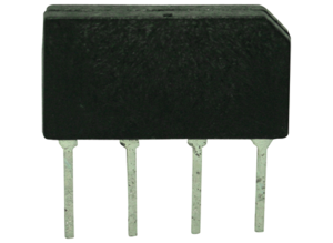 Silicon bridge rectifier, SIL, 160 V, 3.3 A