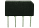 Silicon bridge rectifier, SIL, 160 V, 2.2 A