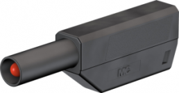 4 mm plug, solder connection, 0.75-2.5 mm², CAT II, black, 22.2654-21