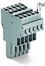 2-wire female connector, 11 pole, pitch 5 mm, 0.08-4.0 mm², AWG 28-12, straight, 32 A, 500 V, spring-cage connection, 769-131