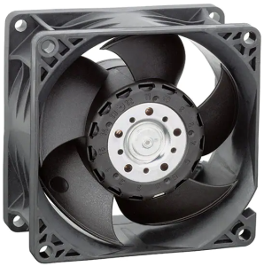DC axial fan, 24 V, 80 x 80 x 38 mm, 190 m³/h, 66 dB, ball bearing, ebm-papst, 8214 J/2H3