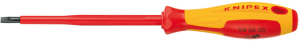 VDE screwdriver, 2.5 mm, slotted, BL 75 mm, L 177 mm, 98 20 25