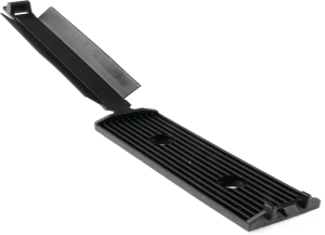 Flat cable clip, nylon, black, (L x W) 56 x 25 mm