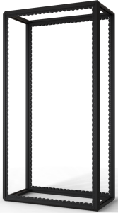 47 U cabinet rack, (H x W x D) 2200 x 600 x 1200 mm, steel, black gray, 20630-116