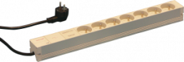 Socket Strip, UTE, 7 Sockets, 19", With MainsSuppression Filter
