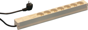 Socket Strip, UTE, 7 Sockets, 19", With MainsSuppression Filter