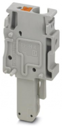 Plug, push-in connection, 0.2-6.0 mm², 1 pole, 32 A, 8 kV, gray, 3211965