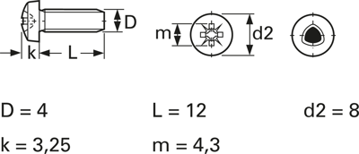 7500C04012ZN Screws, Threaded Rods Image 3