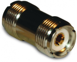 Coaxial adapter, 50 Ω, UHF socket to UHF socket, straight, 182109