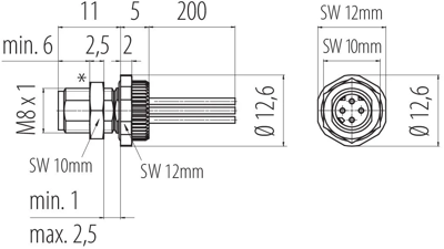 76 6321 1011 00404–0200 binder Sensor-Actuator Cables Image 2
