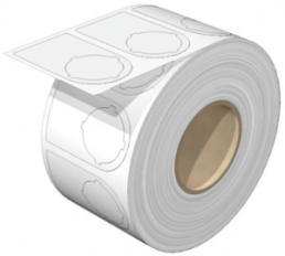 Polyester Device marker, (L x W) 47.75 x 27 mm, white, Roll with 1000 pcs