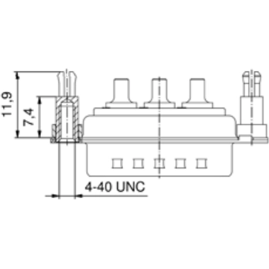 302W2CSXX69E60X CONEC D-Sub Connectors Image 2