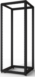 47 U cabinet rack, mobile, (H x W x D) 2200 x 800 x 900 mm, steel, black gray, 20630-247