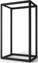 42 U cabinet rack, (H x W x D) 2000 x 800 x 1200 mm, steel, black gray, 20630-110