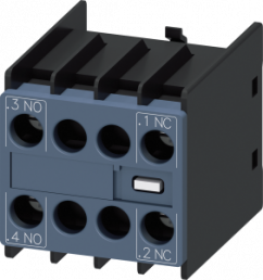 Auxiliary switch, 0.3 A, 1 Form A (N/O) + 1 Form B (N/C), screw connection, 3RH2911-1NF11
