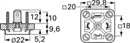 Valve panel plug, DIN shape A, 2 pole + PE, 400 V, 0.08-1.5 mm², 932886100