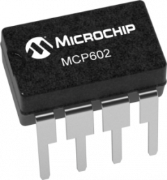 Dual Low Power Operational Amplifier, PDIP-8, MCP602-I/P