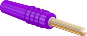 2 mm plug, solder connection, 0.5 mm², purple, 22.2609-26