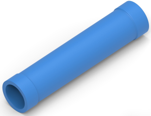 Butt connectorwith insulation, 1.04-2.62 mm², AWG 16 to 14, blue, 27.05 mm