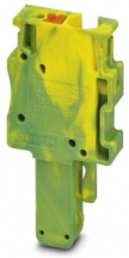 Plug, push-in connection, 0.2-6.0 mm², 1 pole, 32 A, 8 kV, yellow/green, 3212088