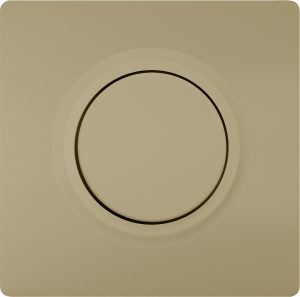 Style, Cover plate for dimmer with rotary knob 68x68 mm malt gold