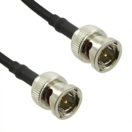 Coaxial Cable, BNC plug (straight) to BNC plug (straight), 75 Ω, Belden 8218, 1.524 m, 115101-06-60.00