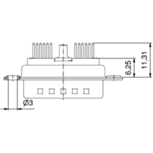 3H45W2PAR69A10X CONEC D-Sub Connectors Image 2