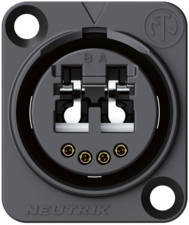 NO2-4FDW-1-A Neutrik Fibre Optic Connectors Image 1