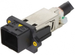 Connection line, 0.5 m, plug straight to open end, AWG 26, 33221430500002