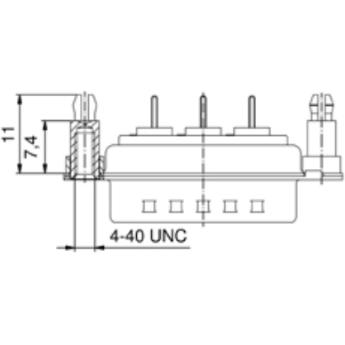 3005W5SXX76E40X CONEC D-Sub Connectors Image 2