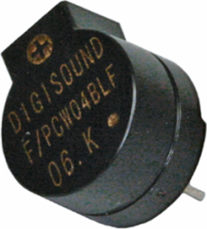 Miniature speaker, 22 Ω, 92 dB, 1.5 VDC, 70 mA, black