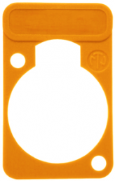 Label plate, orange