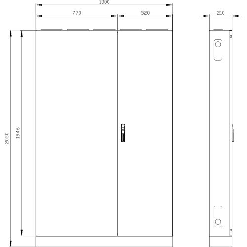 8GK1322-8KA52 Siemens Switch Cabinets, server cabinets Image 2