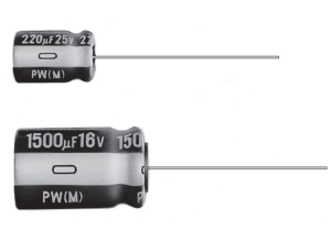 Electrolytic capacitor, 470 µF, 63 V (DC), ±20 %, radial, pitch 6 mm, Ø 12 mm