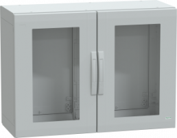Control cabinet, (H x W x D) 750 x 1000 x 420 mm, IP65, polyester, light gray, NSYPLA7104TG