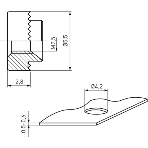 002.15.021 Ettinger Nuts, Washers, Rings Image 2